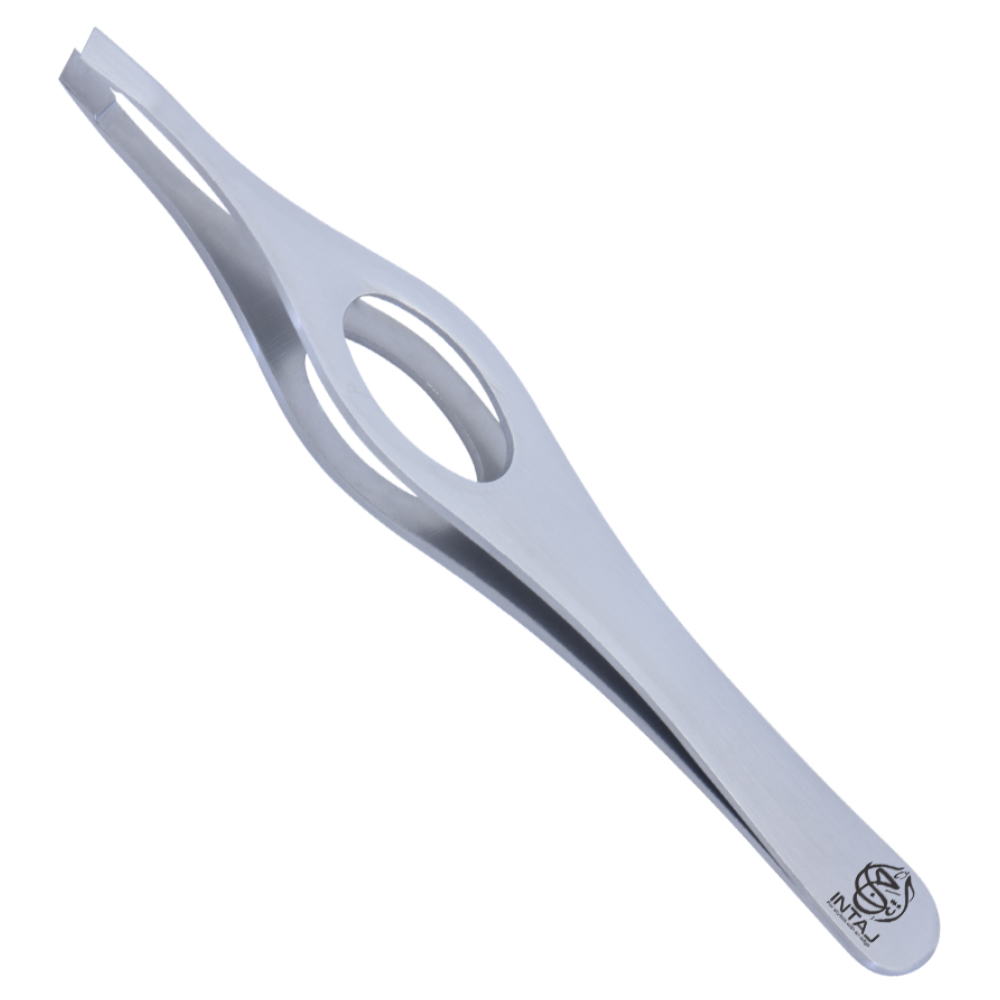 Precision Slant Tip Tweezers – Stainless Steel Forceps For Lab, Crafts & Fine Detail Work